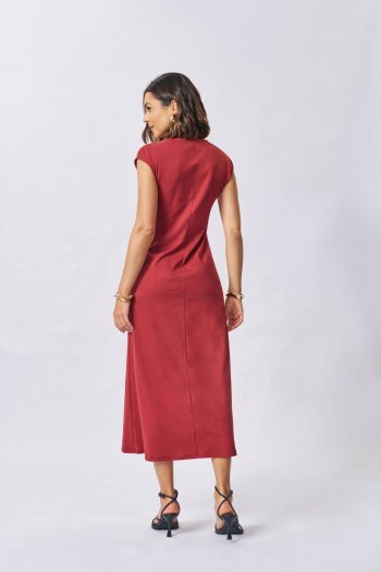 Vestido Longo suedine