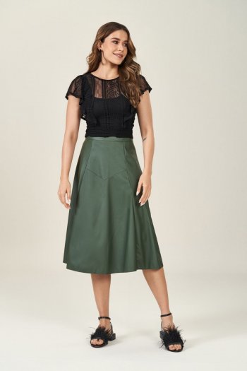 Saia Midi em Plano PU