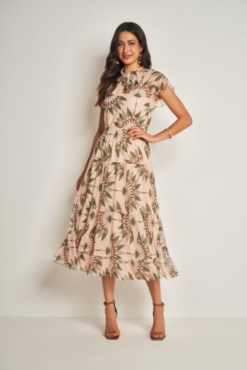 Blusa em Tule com Estampada